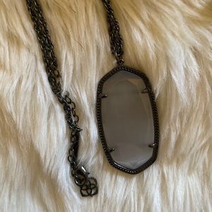 Kendra Scott Gun Metal Necklace